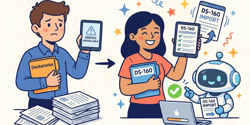 Switching from Docketwise for DS-160 e-filing (2026)