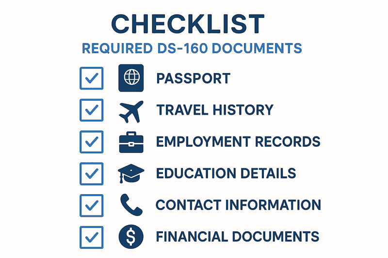 Complete this preparation checklist before starting your DS-160 to reduce form completion time from 3 hours to 45 minutes.
